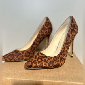 NWOT Kardashian Kollection Leopard Print Heels